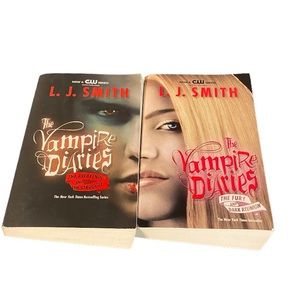 Lot of 2 L.J. Smith Books Vampire Diaries Books First & Second 1-2 Paperback